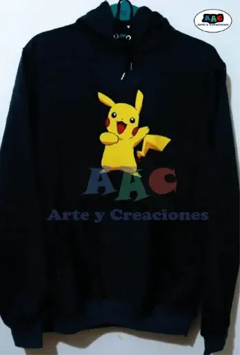 Imagen de Buzo Estampado Personalizado Pikachu - Pokemon personalizable