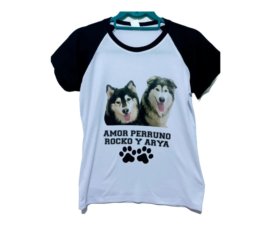 Camiseta Manga Color Personalizada