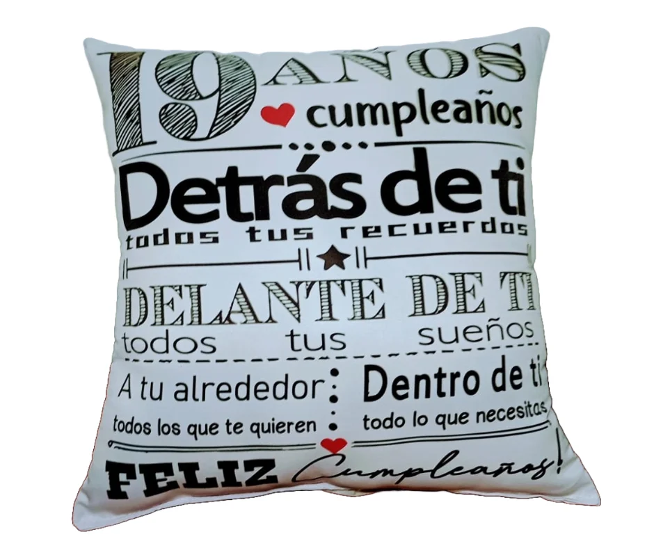 Cojines Completos Personalizados con Estampados y Relleno